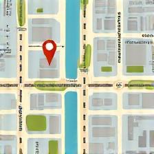 Plan du quartier autour du magasin à Paris